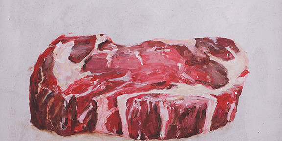 Steak-Gemälde Steak-Gemälde der Dortmunder Künstlerin Katharina Görge