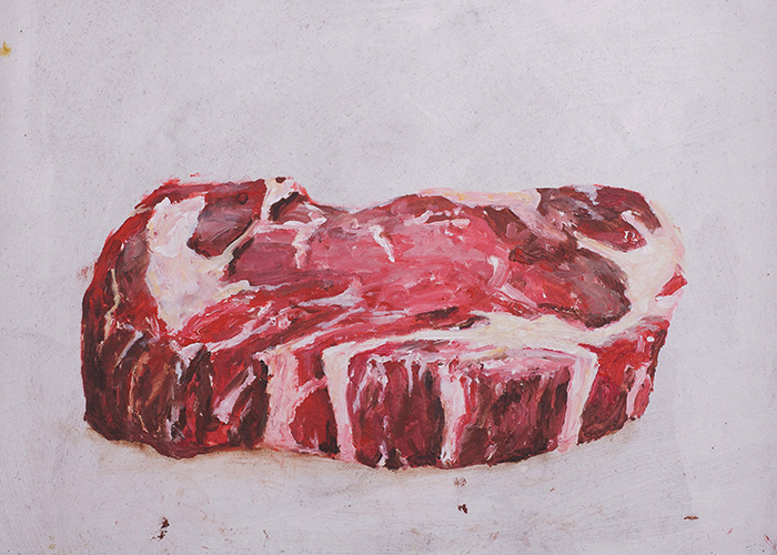 Steak-Gemälde der Dortmunder Künstlerin Katharina Görge